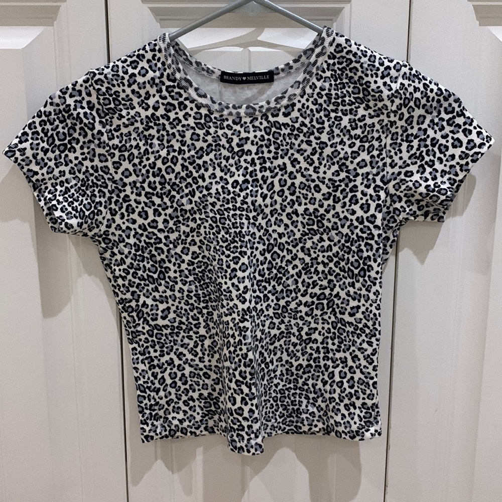 Brandy Melville Leopard Print Tee